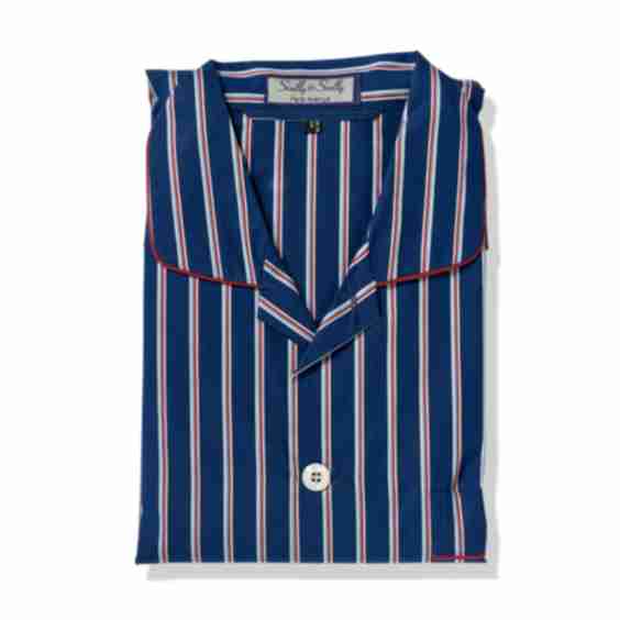 Men's Striped Cotton Pajamas